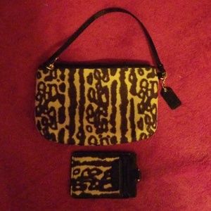 Coach wristlet and matching id lanyard